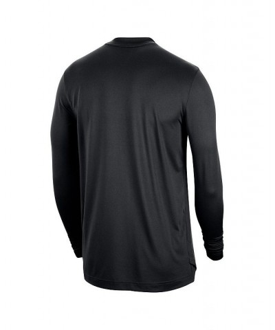 Men's Black New York Knicks 2022/23 City Edition Pregame Warmup Long Sleeve Shooting Shirt $30.50 T-Shirts