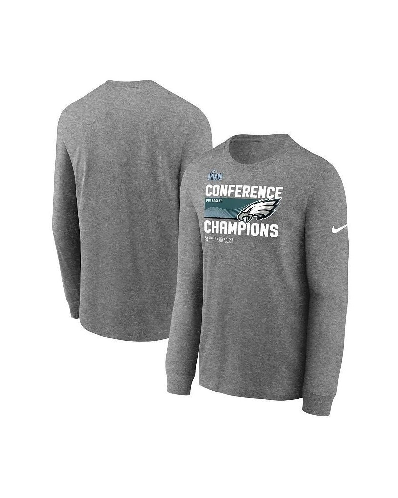 Men's Charcoal Philadelphia Eagles 2022 NFC Champions Locker Room Trophy Collection Long Sleeve T-shirt $25.38 T-Shirts