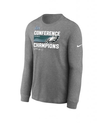 Men's Charcoal Philadelphia Eagles 2022 NFC Champions Locker Room Trophy Collection Long Sleeve T-shirt $25.38 T-Shirts