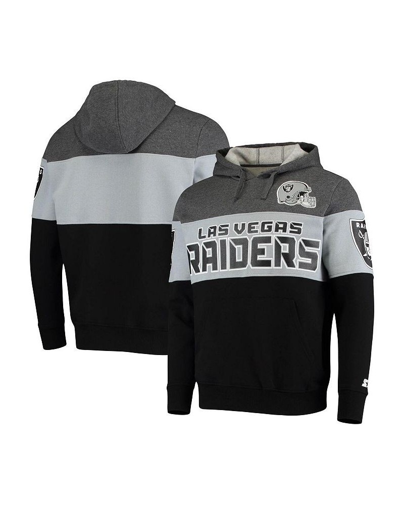 Men's Heathered Gray, Silver Las Vegas Raiders Extreme Fireballer Pullover Hoodie Heathered Gray, Silver $30.36 Sweatshirt