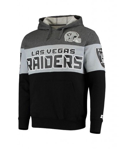 Men's Heathered Gray, Silver Las Vegas Raiders Extreme Fireballer Pullover Hoodie Heathered Gray, Silver $30.36 Sweatshirt