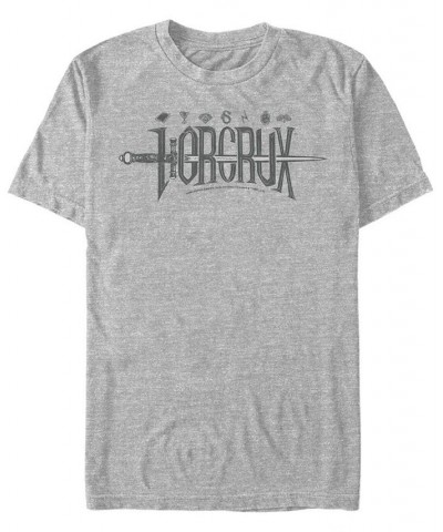 Men's Seven Horcrux Short Sleeve Crew T-shirt Gray $16.45 T-Shirts