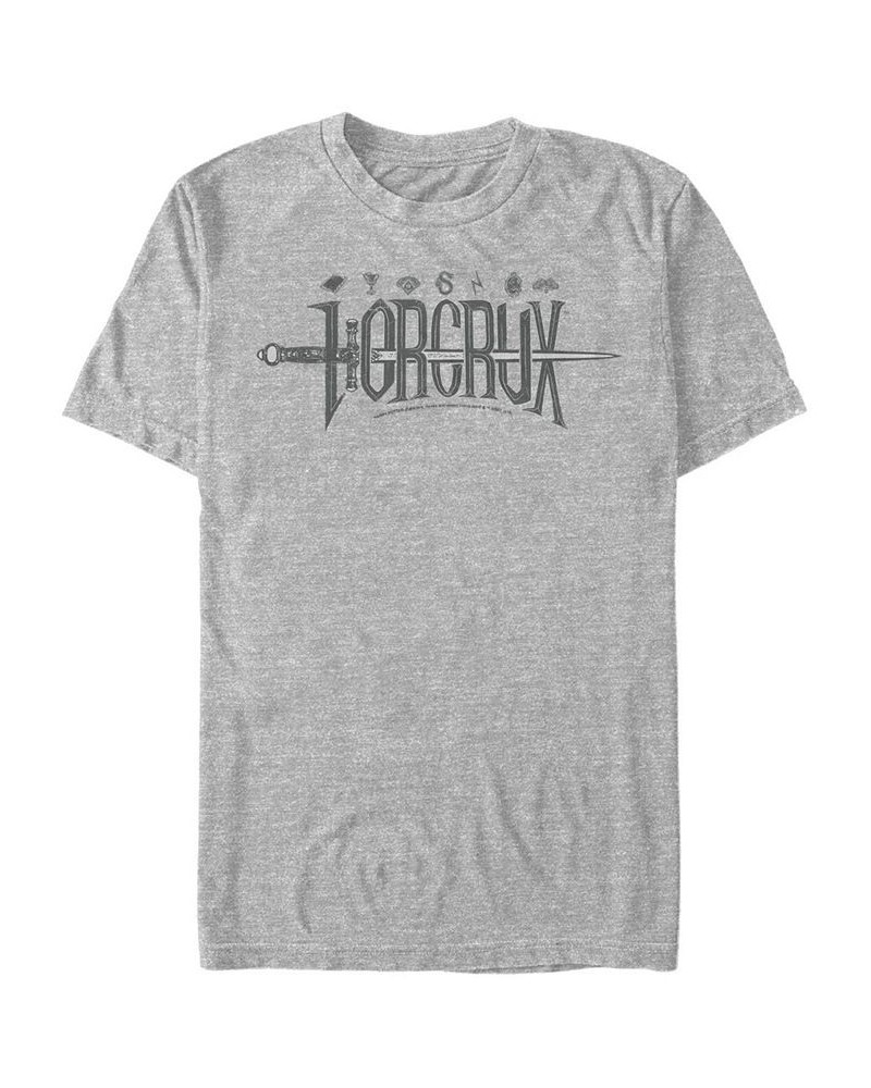 Men's Seven Horcrux Short Sleeve Crew T-shirt Gray $16.45 T-Shirts