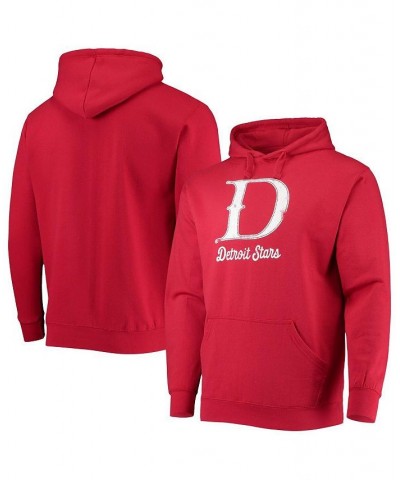 Men's Red Detroit Stars Negro League Logo Pullover Hoodie $22.09 Sweatshirt