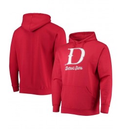 Men's Red Detroit Stars Negro League Logo Pullover Hoodie $22.09 Sweatshirt