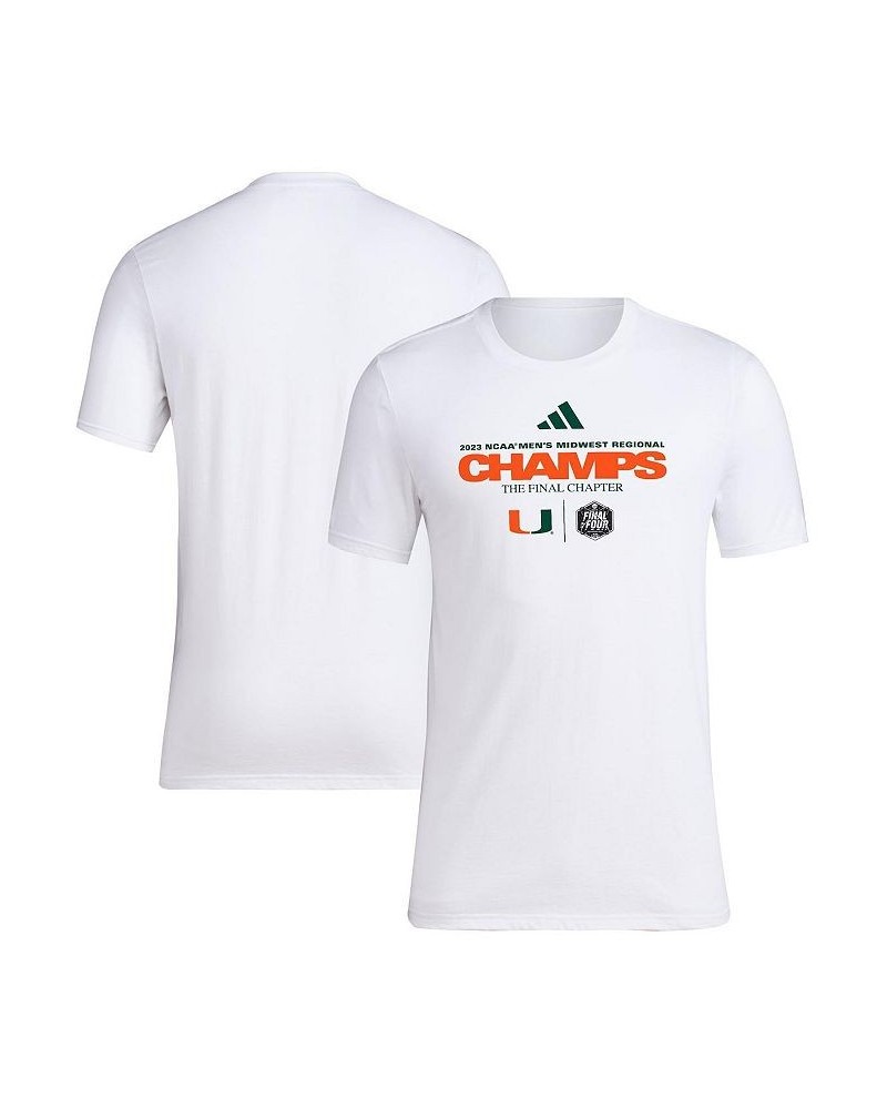 Men's Miami Hurricanes 2023 NCAA Men's Basketball Tournament March Madness Final Four Regional Champions Locker Room T-shirt ...