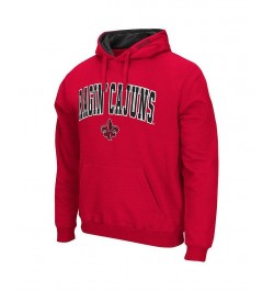 Men's Cardinal Louisiana Ragin' Cajuns Arch and Logo Pullover Hoodie $23.65 Sweatshirt