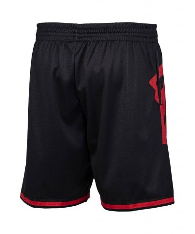 Men's Black Toronto Raptors Hardwood Classics Big Face 2.0 Shorts $25.42 Shorts