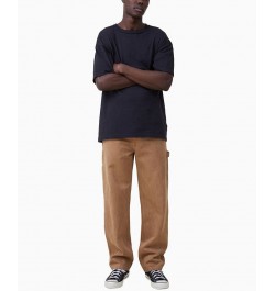 Men's Baggy Straight Jeans Brown $41.59 Jeans