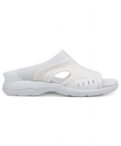 Women's Traciee Square Toe Casual Slide Sandals White $41.25 Shoes