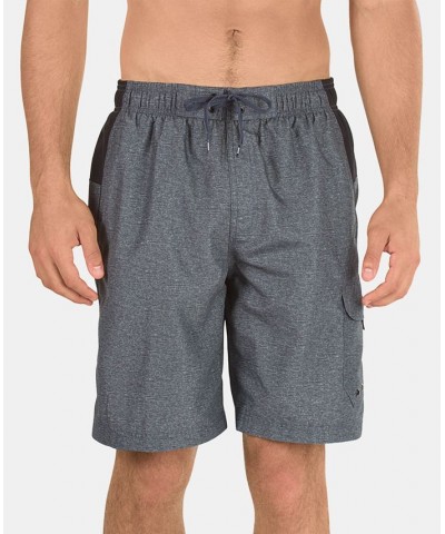 Men's Marina Sport VaporPLUS 9" Swim Trunks Heather Grey $18.96 Swimsuits