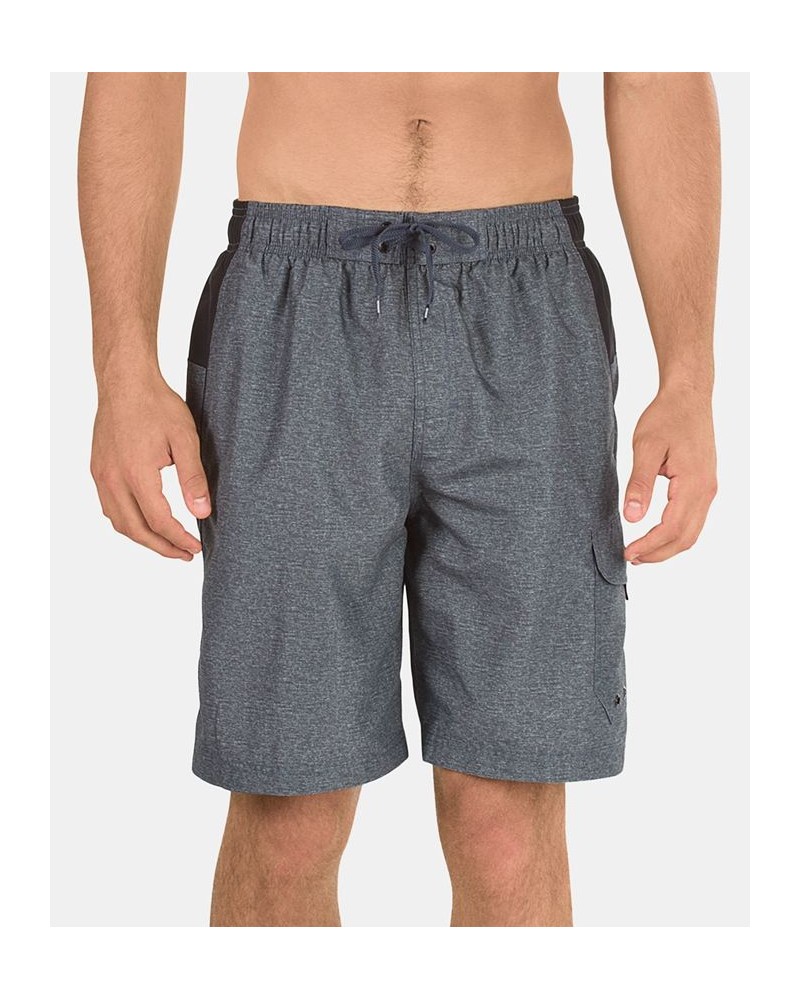 Men's Marina Sport VaporPLUS 9" Swim Trunks Heather Grey $18.96 Swimsuits