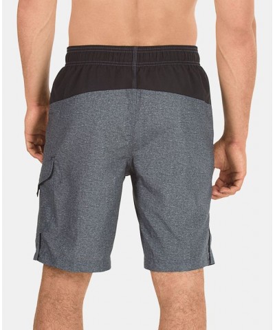 Men's Marina Sport VaporPLUS 9" Swim Trunks Heather Grey $18.96 Swimsuits