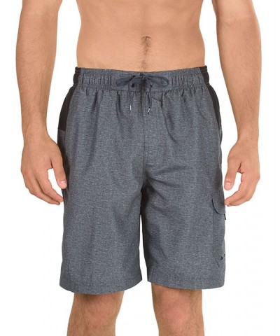 Men's Marina Sport VaporPLUS 9" Swim Trunks Heather Grey $18.96 Swimsuits