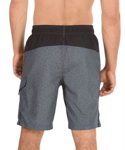 Men's Marina Sport VaporPLUS 9" Swim Trunks Heather Grey $18.96 Swimsuits