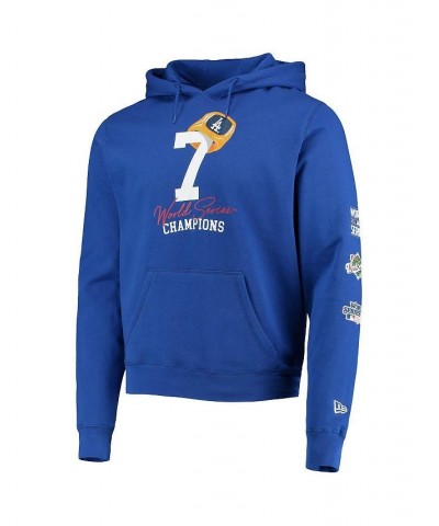 Men's Royal Los Angeles Dodgers Count The Rings Pullover Hoodie $34.85 Sweatshirt