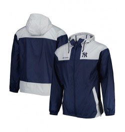 Men's Navy, Gray New York Yankees Omni-Shade Flash Forward Challenger Full-Zip Windbreaker Jacket $36.00 Jackets