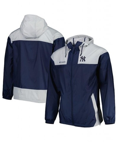 Men's Navy, Gray New York Yankees Omni-Shade Flash Forward Challenger Full-Zip Windbreaker Jacket $36.00 Jackets