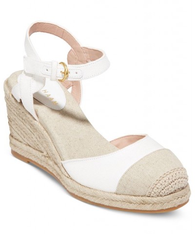 Women's Cloudfeel Ankle-Strap Espadrille Wedge Pumps PD01 $73.10 Shoes