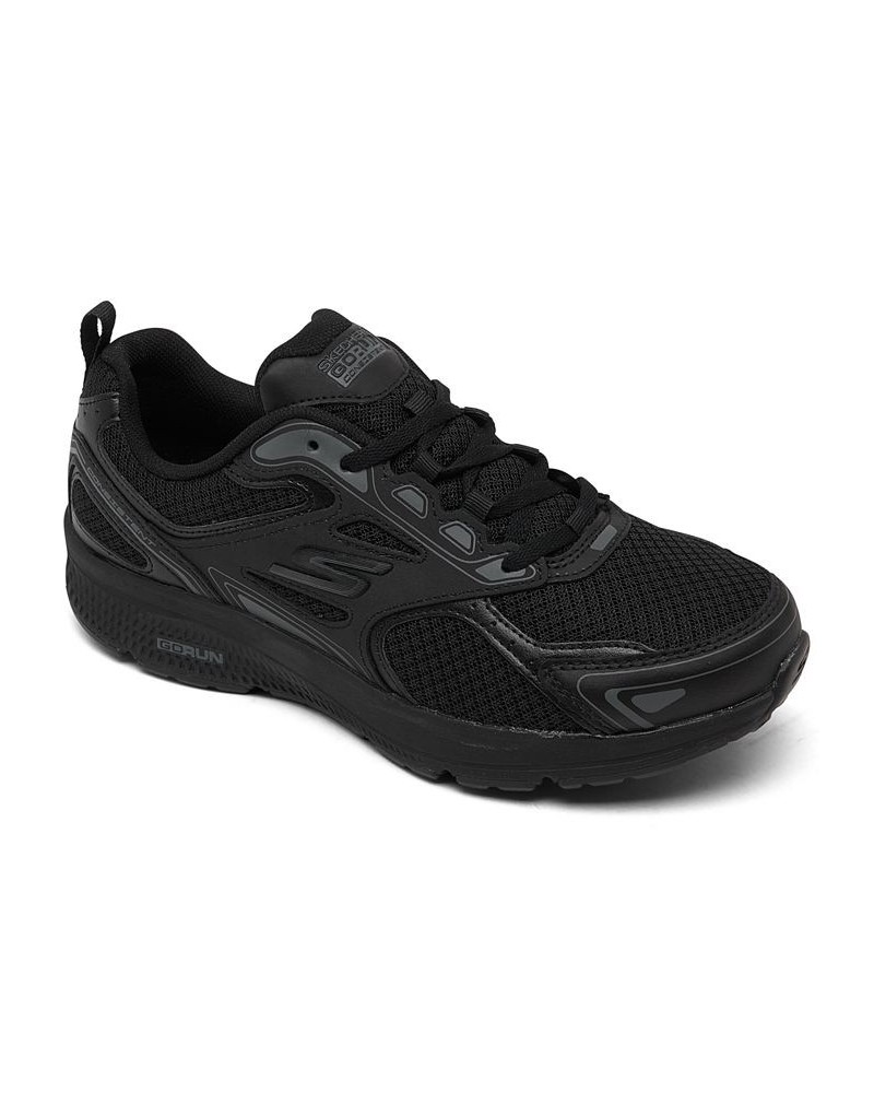 Women's GO run Consistent Running Sneakers Black $33.80 Shoes