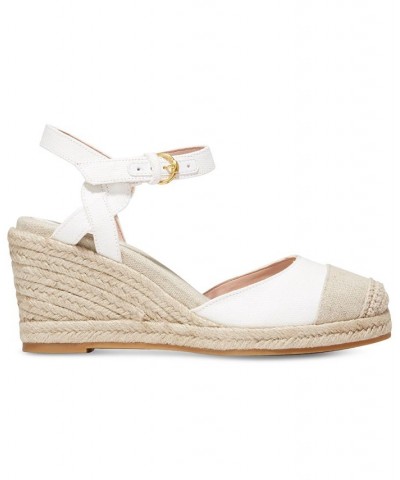 Women's Cloudfeel Ankle-Strap Espadrille Wedge Pumps PD01 $73.10 Shoes