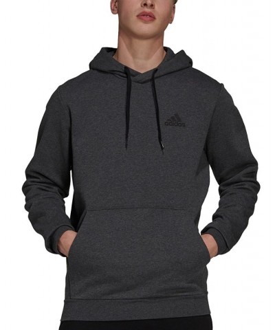 Men's Feel Cozy Essentials Fleece Pullover Hoodie Dark Grey Heather $24.75 Sweatshirt