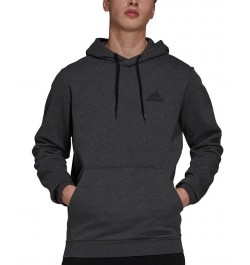 Men's Feel Cozy Essentials Fleece Pullover Hoodie Dark Grey Heather $24.75 Sweatshirt