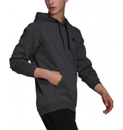 Men's Feel Cozy Essentials Fleece Pullover Hoodie Dark Grey Heather $24.75 Sweatshirt