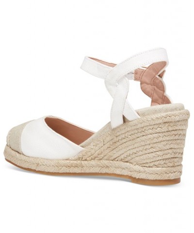 Women's Cloudfeel Ankle-Strap Espadrille Wedge Pumps PD01 $73.10 Shoes