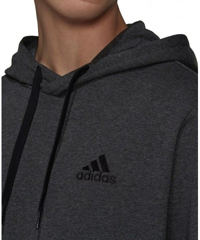 Men's Feel Cozy Essentials Fleece Pullover Hoodie Dark Grey Heather $24.75 Sweatshirt