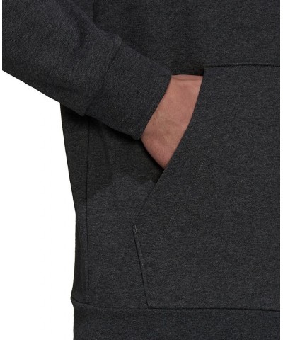 Men's Feel Cozy Essentials Fleece Pullover Hoodie Dark Grey Heather $24.75 Sweatshirt