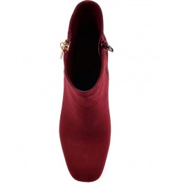 Women's Sarah Two-Tone Bootie Red $34.10 Shoes