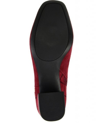 Women's Sarah Two-Tone Bootie Red $34.10 Shoes