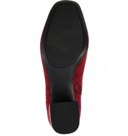 Women's Sarah Two-Tone Bootie Red $34.10 Shoes