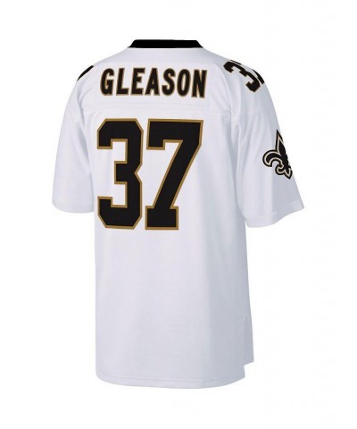 Men's Steve Gleason White New Orleans Saints Big and Tall 2006 Retired Player Replica Jersey $83.30 Jersey