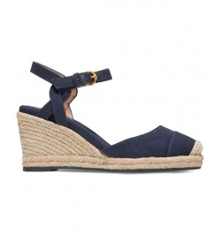 Women's Cloudfeel Ankle-Strap Espadrille Wedge Pumps PD01 $73.10 Shoes