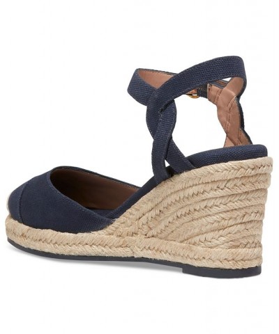 Women's Cloudfeel Ankle-Strap Espadrille Wedge Pumps PD01 $73.10 Shoes