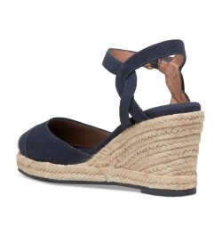 Women's Cloudfeel Ankle-Strap Espadrille Wedge Pumps PD01 $73.10 Shoes