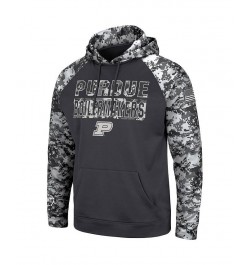 Men's Charcoal Purdue Boilermakers OHT Military-Inspired Appreciation Digi Camo Big and Tall Pullover Hoodie $36.75 Sweatshirt