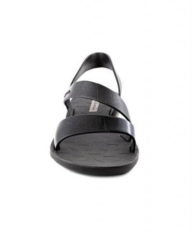 Women's Vibe Comfort Sparkle Sandals Black $20.70 Shoes