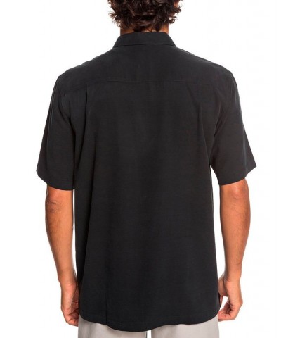 Men's Tahiti Palms Short Sleeve Shirt Black $36.96 Shirts