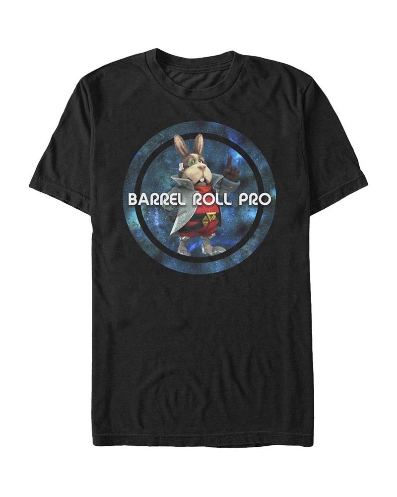 Nintendo Men's Star Fox Barrel Role Pro Short Sleeve T-Shirt Black $14.00 T-Shirts