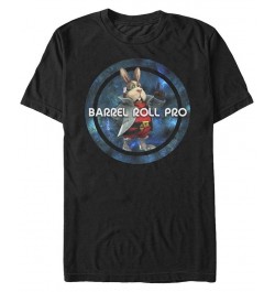 Nintendo Men's Star Fox Barrel Role Pro Short Sleeve T-Shirt Black $14.00 T-Shirts