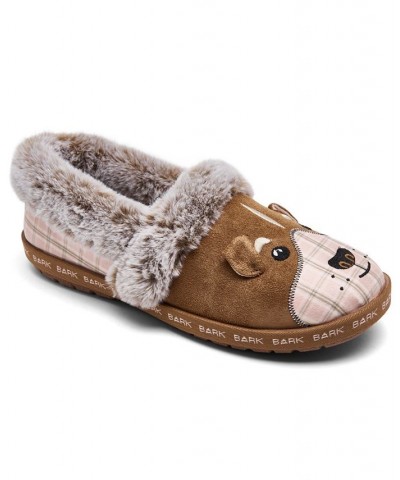 Women's BOBS Too Cozy - Cutie Pupz Slippers Brown $18.00 Shoes