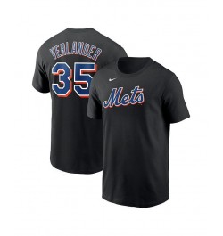 Men's Justin Verlander Black New York Mets 2023 Name and Number T-shirt $27.99 T-Shirts