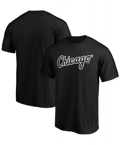 Men's Black Chicago White Sox Official Wordmark T-shirt $22.39 T-Shirts