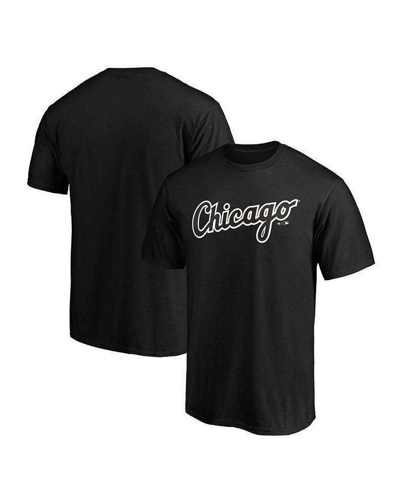 Men's Black Chicago White Sox Official Wordmark T-shirt $22.39 T-Shirts