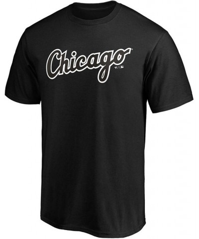 Men's Black Chicago White Sox Official Wordmark T-shirt $22.39 T-Shirts