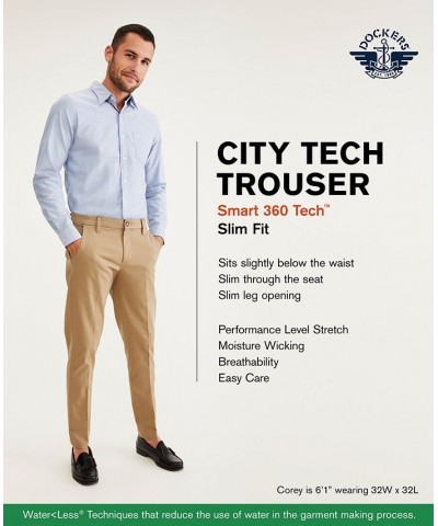 Men's Slim-Fit City Tech Trousers PD01 $36.39 Pants