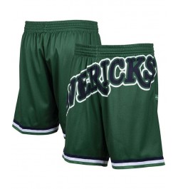 Men's Green Dallas Mavericks Hardwood Classics Big Face 2.0 Shorts $30.38 Shorts